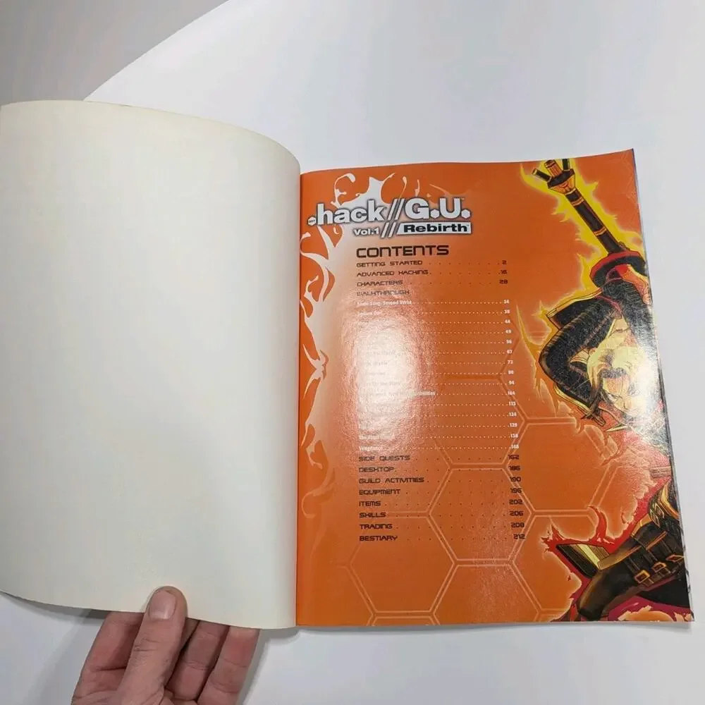🔥 .hack G.U. Vol. 1:‎ Rebirth–Official BradyGames Strategy Guide Rare (PS2)
